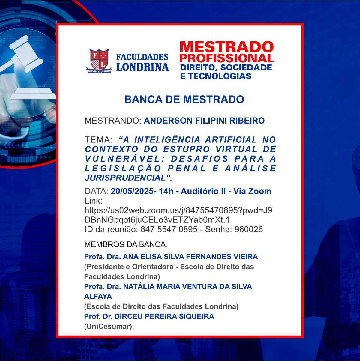 BANCA DE MESTRADO