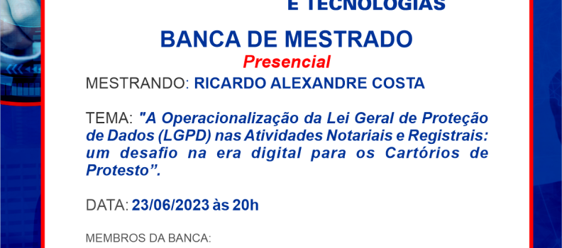 BANCA DE MESTRADO